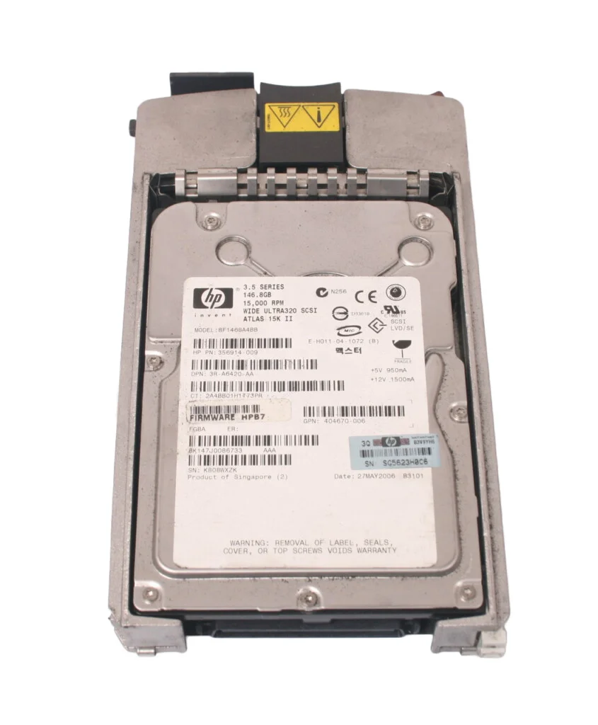 HP 146GB 3.5 inch Ultra 320 15k Hard Drive HP 146GB 3.5 inch Ultra 320 15k Hard Drive
