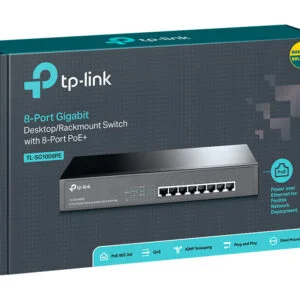 TP-LINK 8-Port Gigabit POE Switch (TL-SG1008PE)