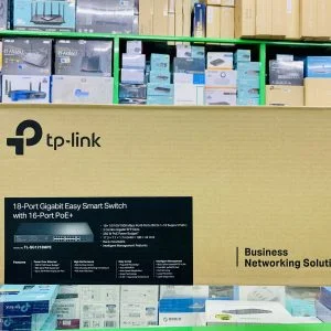 TP-Link 18-Port 10/100/1000Mbps Gigabit Easy Smart Switch with 16-Port PoE+