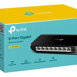 TP-Link 8-Port 10/100/1000Mbps Gigabit Desktop Switch (TL-SG1008D)