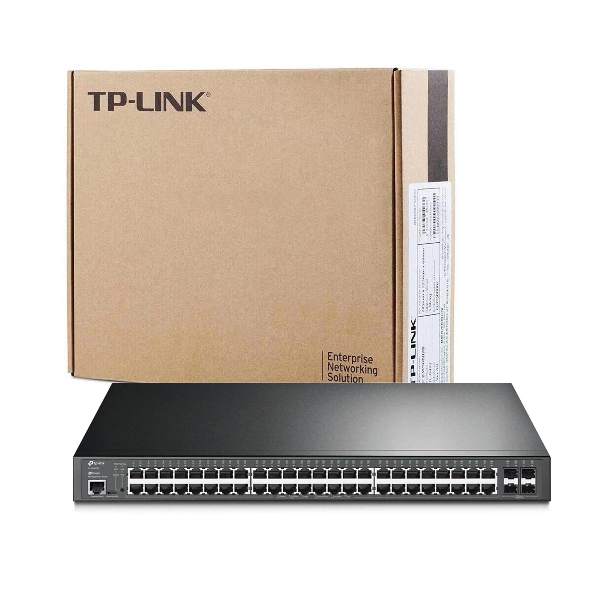 TP-Link JetStream 52-Port Gigabit L2 Managed Switch with 48-Port PoE+ (TL-SG3452P) TP-Link JetStream 52-Port Gigabit L2 Managed Switch with 48-Port PoE+ (TL-SG3452P)