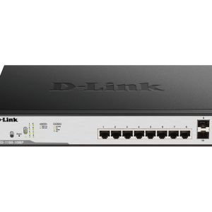 D-Link 8 Port PoE Gigabit Smart Managed Switch DGS-F1100-10PS-E/B
