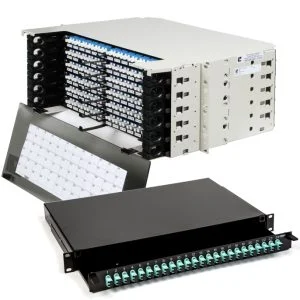 24 Port 1U LC/UPC Duplex MM Adapter Rack mount ODF