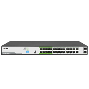 D-Link upto 250 Meter support 24-Port 1000Mbps PoE Switch (DGS-F1026P)