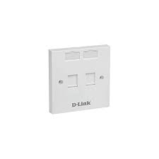 D-Link NFP-0WHI21 Dual Faceplate with Shutter & ID Plate