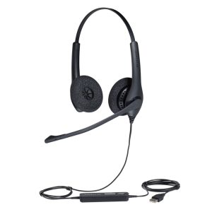 Jabra BIZ 1500 USB DUO Noise Cancelling Wired Headset (1559-0159)