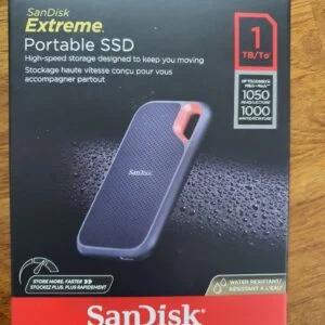 SANDISK E61 EXTREME PORTABLE EXTERNAL SSD V2 1TB - Black - SDSSDE61-1T00-G25