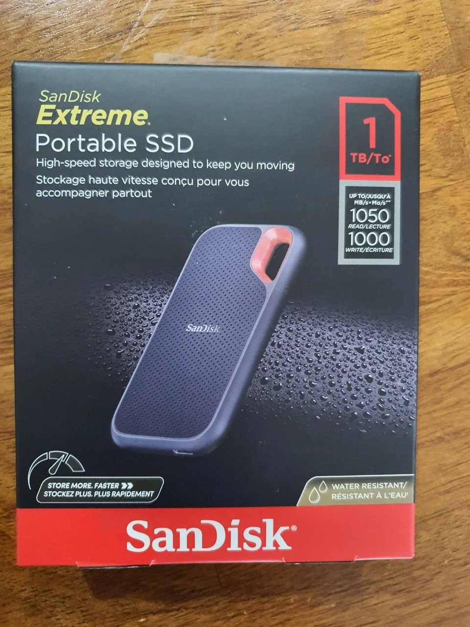 SANDISK E61 EXTREME PORTABLE EXTERNAL SSD V2 1TB - Black - SDSSDE61-1T00-G25 SANDISK E61 EXTREME PORTABLE EXTERNAL SSD V2 1TB - Black - SDSSDE61-1T00-G25