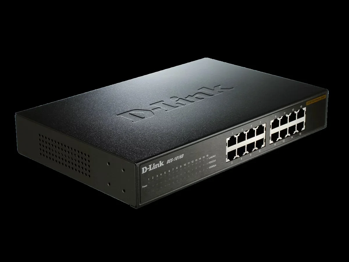 D-Link DES-1016D 16-Port Unmanaged Switch D-Link DES-1016D 16-Port Unmanaged Switch