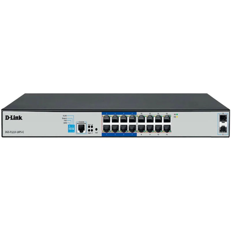 D-Link DGS-F1210-18PS-E 16-Port PoE Switch D-Link DGS-F1210-18PS-E 16-Port PoE Switch