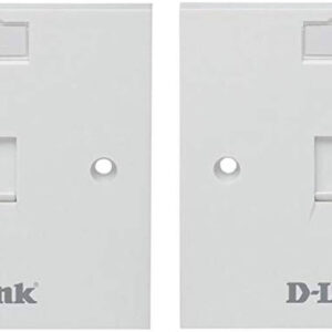 D-Link Single Faceplate with Shutter & ID Plate