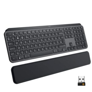 Logitech MX Keys Plus Bluetooth Illuminated Keyboard with Palm Rest